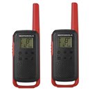 Motorola T62 Walkie-Talkie Pack 2 Baterias Rojo Negro (Outlet)