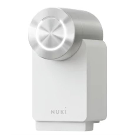 Nuki Smart Lock Pro 4 Generacion Cerradura Wifi y Matter Blanco + Power Pack