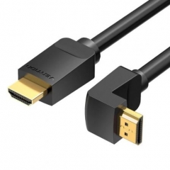 Cable HDMI 2.0 4K Vention Acodado AAQBF HDMI Macho / Macho 1 metro Negro