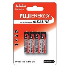 Fujienergy Pack de 4 Pilas Alcalinas LR03 AAA 1.5V