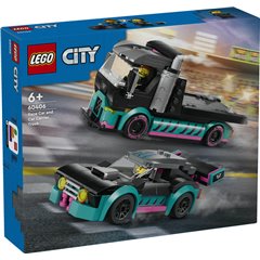 LEGO City - Coche de Carreras y Camión de Transporte - 60406