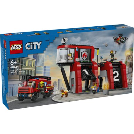 LEGO City - Parque de Bomberos con Camión de Bomberos - 60414