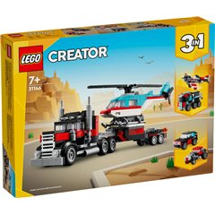 LEGO Creator - Camión Plataforma con Helicóptero - 31146