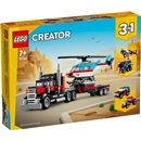 LEGO Creator - Camión Plataforma con Helicóptero - 31146