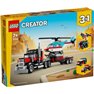 LEGO Creator - Camión Plataforma con Helicóptero - 31146