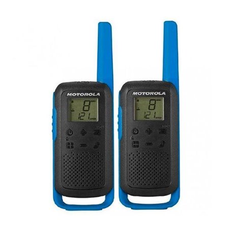 Motorola T62 Walkie-Talkie Pack 2 Baterias Azul Negro