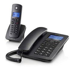 Motorola C4201 Combo Telefono Fijo + Telefono Inalambrico DECT Manos Libres (Outlet)