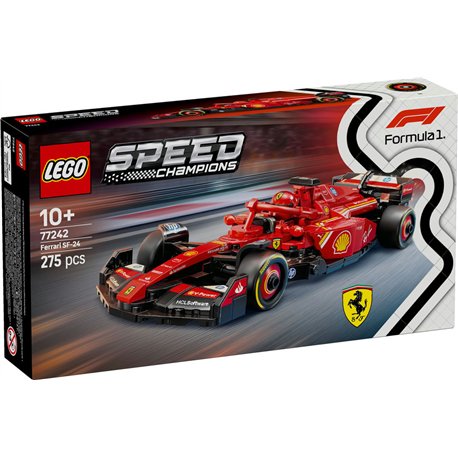 LEGO Speed Champions - Coche de Carreras Ferrari SF-24 F1 - 77242