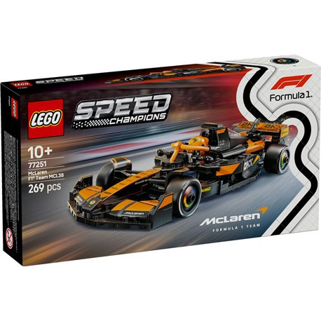 LEGO Speed Champions - Coche de Carreras McLaren F1 Team MCL38 - 77251